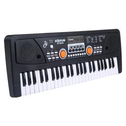 BIGFGFUN-USB Piano elétrico e microfone, teclado musical digital, 16 tons, 8 ritmos, 6 músicas demo, presentes, 49 teclas - Image 1
