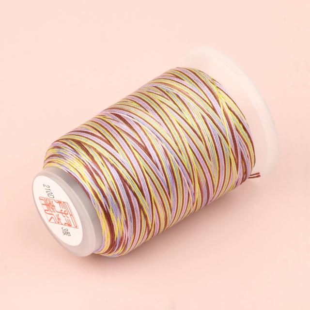 Fio Colorido Arco-íris 0.2mm para Costura e Artesanato, Ideal para Bordados e Criação de Acessórios DIY
