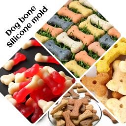 Molde do cozimento do silicone para petiscos do cão, Criador do biscoito do cão, Bandeja do cubo de gelo - Image 5