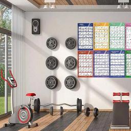 Cartaz De Treino Para Ginásio Em Casa, Murais De Treino De Fitness, Equipamentos De Exercício, Barbells, Treinamento De Força, Cartaz De Yoga, Decoração - Image 3