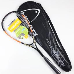 Head Full Carbon Squash Racket para homens e mulheres, raquete elétrica iniciante, composto, integrado Squash Racket com saco - Image 2