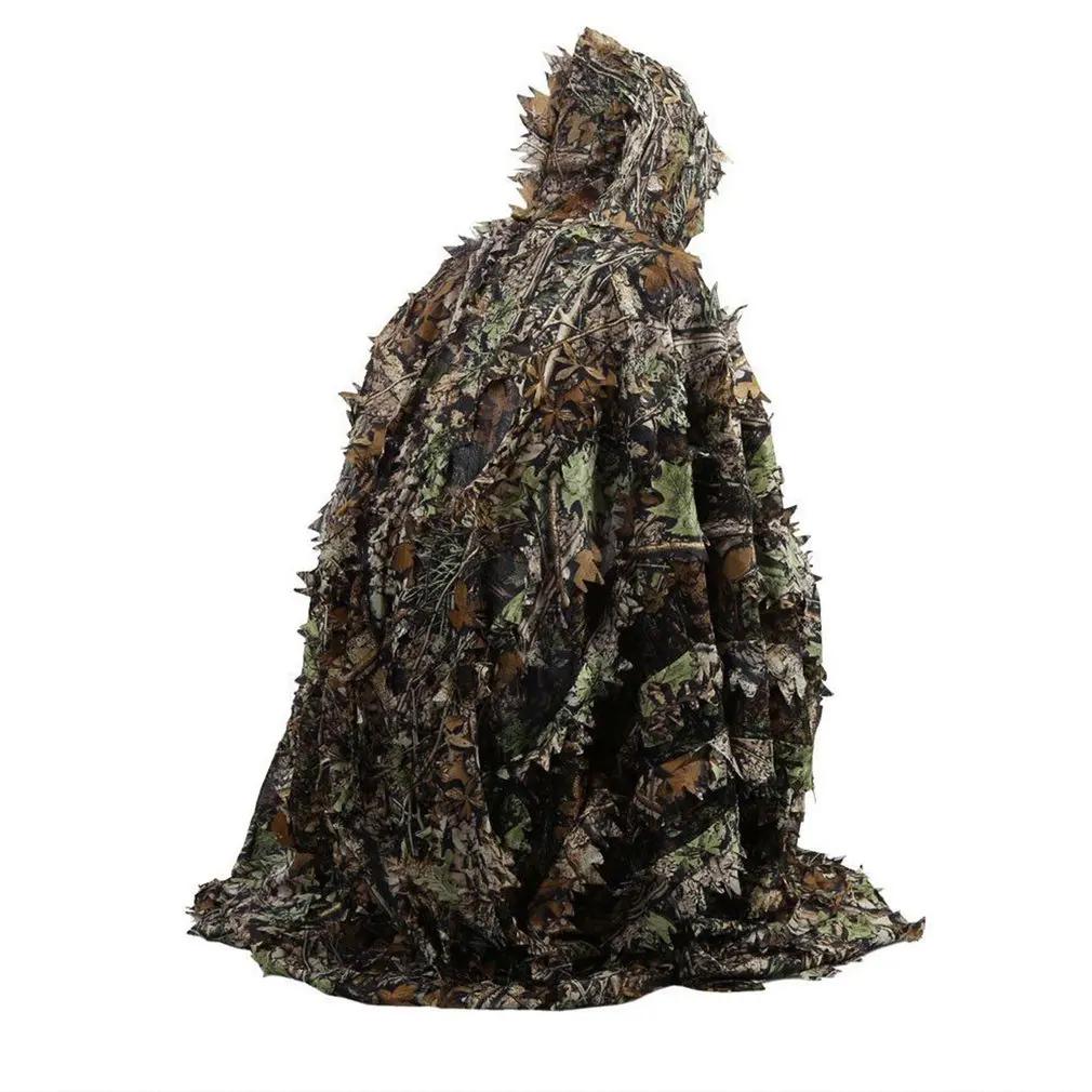 3D Maple Leaf Hunting Ghillie Terno, Camuflagem, Ternos Táticos Roupas, Tiro, Vida selvagem, Observação de aves, Fotografia, Poncho, Manto - Image 1