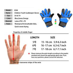 Luvas do goleiro do futebol para crianças, anticolisão, antiderrapante, respirável, látex, meninos, meninas - Image 3