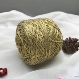 Fio De Glitter De Seda Pura, Fio Oco De Ouro e Prata, Saco Hyunya DIY, Urso, Fio De Tricô De Boneca De Crochet, Presente Tecido à Mão, Venda Nova, 50g - Image 3