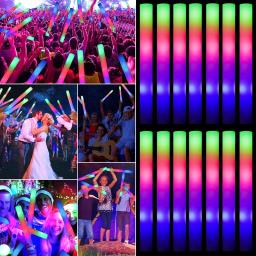 LED Espuma Luminosa Bastões De Brilho, Fontes Do Partido, Crazy Wedding Decor, Luminous Stick Bar, Acessórios Do Partido Da Música, 5Pcs - Image 2