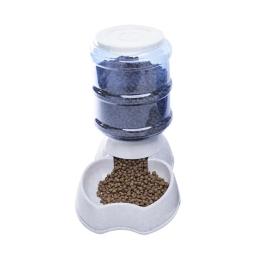 Alimentador automático do animal de estimação com grande capacidade, cão e gato beber tigela, água e comida titular, 3.8L - Image 1