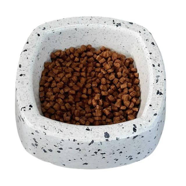 Pote Branco Multifuncional para Ração e Água 500ml - Ideal para Cães e Gatos