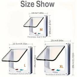 Porta de acesso bidirecional para cães e gatos, segura e conveniente, multifuncional - Image 2