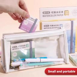 Livro de Papel Aquarela Tearable, 100% Algodão, Mini Jornal, Caderno de Desenho, Estudante de Arte, Sketchbook, Pintura, 300g - Image 5