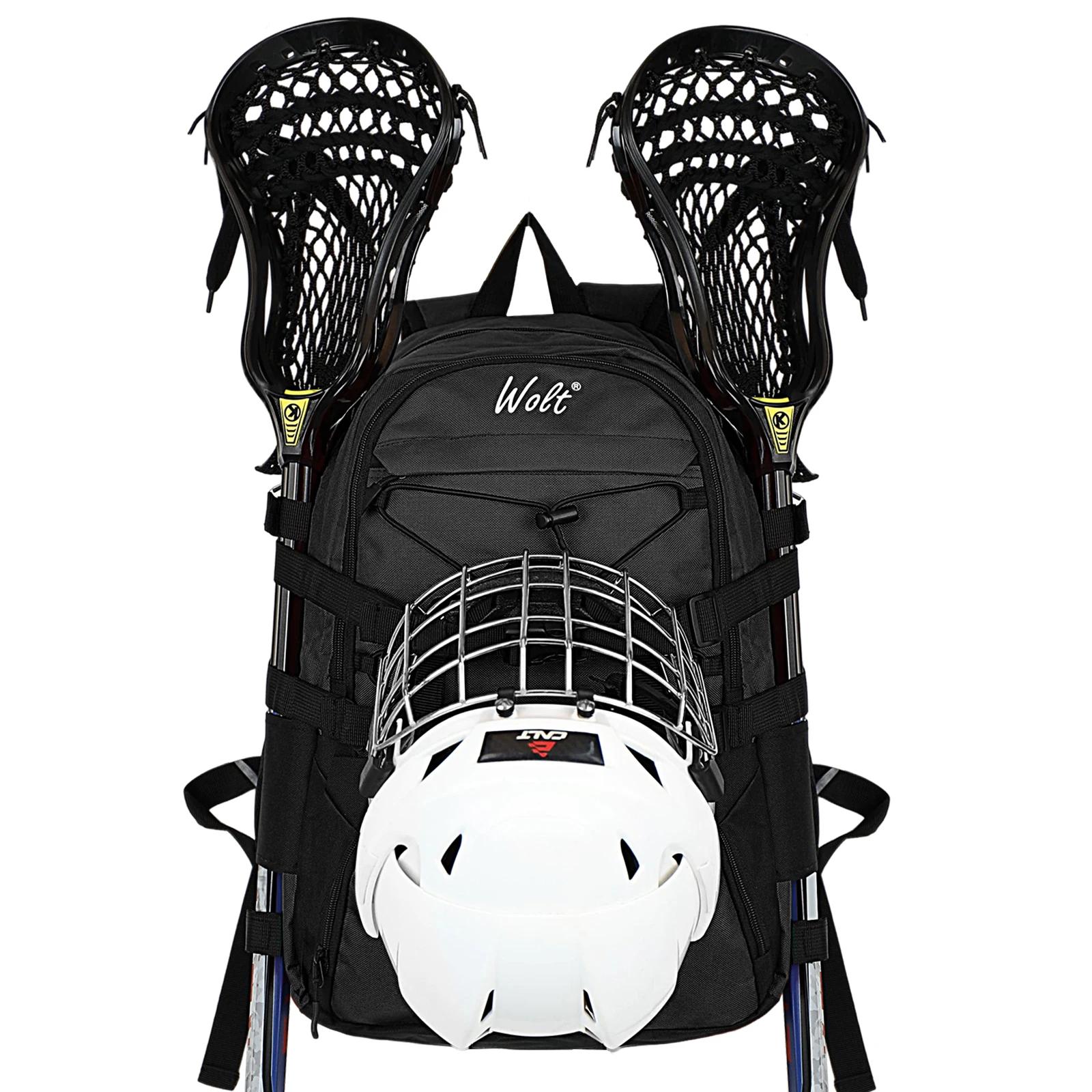 WOLT-extra grande Lacrosse mochila, sacos de relva, duas varas titular, grampos separados, adequado para profissionais - Image 1