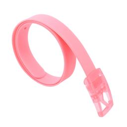 Cinto de silicone ajustável para homens e mulheres, cor doce, acessórios de vestuário, sem ferro, fivela suave, moda - Image 6