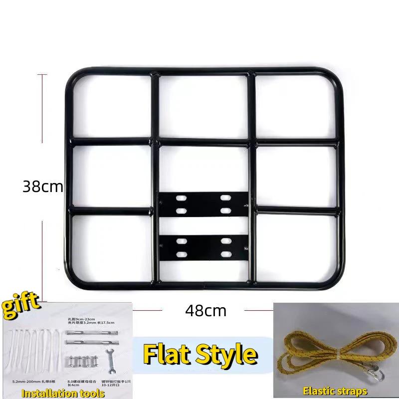 Suporte de bagagem traseiro bicicleta elétrica, bicicleta alongada e alargada extensão prateleira traseira, suporte de metal fixo, 40 cm, 45 cm, 50 cm, 53cm - Image 1