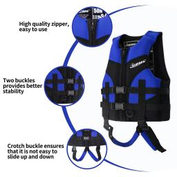 Colete de natação infantil, jaquetas de natação com alça virilha, assistência esportiva aquática, jaqueta flutuante, moda banho para menino e menina, verão - Image 2