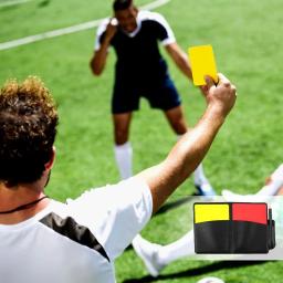 Árbitro Card Set para Jogos Esportivos, Vermelho e Amarelo, Apito e Lápis, Cartas de Aviso para Futebol, Scorebook, Futebol Árbitro - Image 3