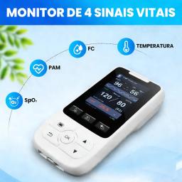 Monitor portátil de sinais vitais, monitor multiparâmetro clínico hospitalar, taxa de pacientes, spo2 pr nibp temp, equipamento de enfermagem humana - Image 2