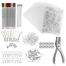 Heat Shrink Plastic Sheets Set, Shrinky Art Film, calor de papel para DIY Keychain Ornamentos, Creative Craft Embellishment, Scrapbooking - Image 4