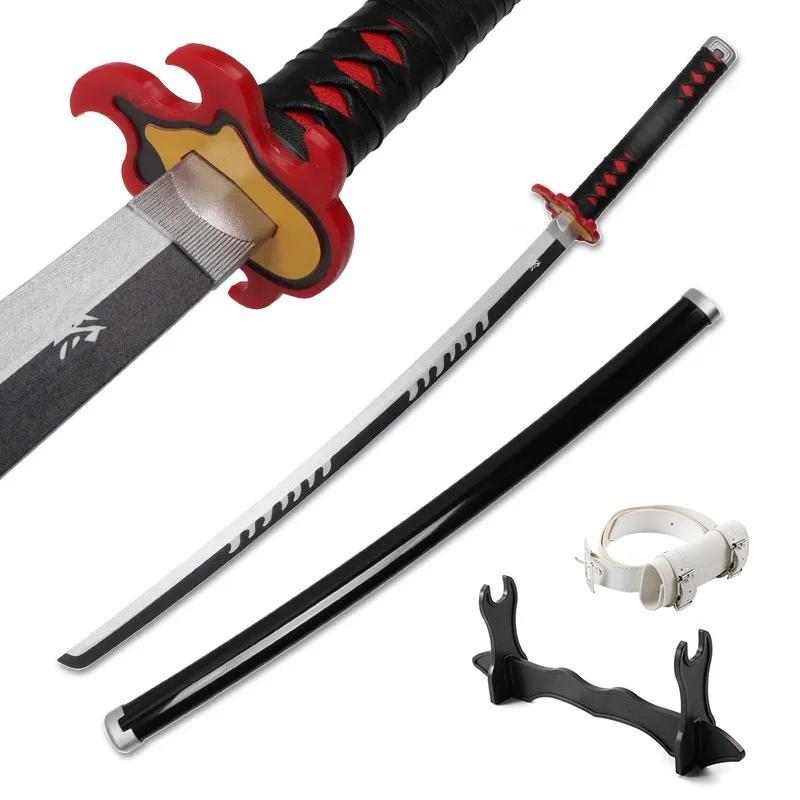 Demônio Slayer Katana com Porta-Espada e Cinto, Espada Samurai Japonesa, Armas de RPG, Azul, 104cm, 1: 1 - Image 1