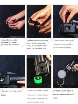 Bolha De Arma De Fumaça De Cocktail Que Faz A Máquina, máquina De Bolha De Café Molecular - Image 3