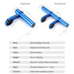 Bicicleta Computer Mount para guiador, Suporte Estendido, Luz Frontal, Barra de Extensão, Lanterna Adapter Rack, MTB Bike Accessories, Peças - Image 3