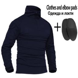 Uniforme Roupa De Trabalho Paintball, Camuflagem De Combate Tático Camisas, Joelheiras De Carga, Ternos De Calças De Caça, Roupas Softair - Image 6