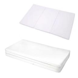 Colchonete Desmontável E Dobravel Soft Para Berço Bebe 99x63 1BB Branco Confortavél Presente Natal Ano Novo Enxoval - Image 1