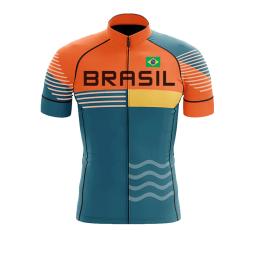 Camisa masculina de ciclismo, manga curta, respirável, roupas de verão, mountain bike, roupas de ciclismo - Image 1