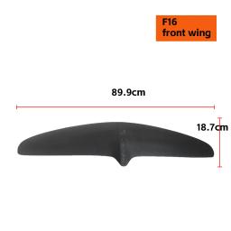 3K Carbon Fiber Surf para esportes aquáticos, dianteiro e traseiro, acessórios para placa de asa, hidrofólio, preto - Image 4