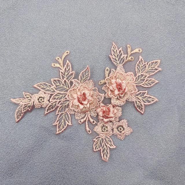 Laço Colorido em Bordado 3D para Vestidos de Casamento - Acessórios de Decoração DIY Estilo 2021