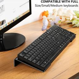 Suporte de teclado de computador acrílico para mesa, teclado Riser, Tilt Lift, suporte do teclado para desktop, teclado Lifter - Image 2