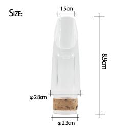 Slade clarinete bocal profissional transparente abs plástico bocal instrumento de sopro peças reposição & acessórios - Image 6