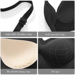 Sutiãs acolchoados sem costura ultrafinos para mulheres, roupas íntimas de seda gelo, lingerie sexy no peito pequeno, sutiã push up, tops de tubo, íntimas - Image 6