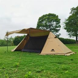 Barraca ao ar livre Windproof Camping com Fogão, Grande Espaço, Sun Shelter, Toldo para a família Camping, Caça, Pesca, Jack, 4 Temporada - Image 1