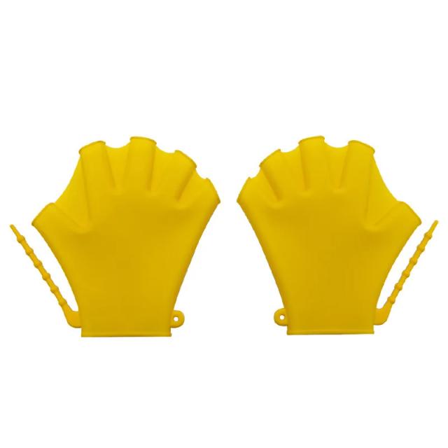Nadadeiras de Mergulho Ajustáveis com Silicone para Adultos e Crianças, Inclui Luvas de Natação para Prática Ideal
