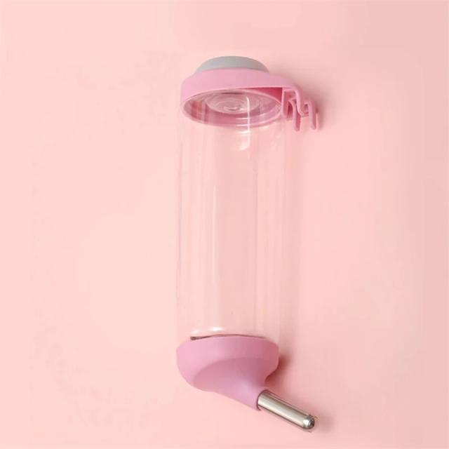 Dispensador Automático de Água para Pequenos Animais de Estimação - Gaiola para Cachorros e Gatos com Garrafa Suspensa de 350ml e 500ml