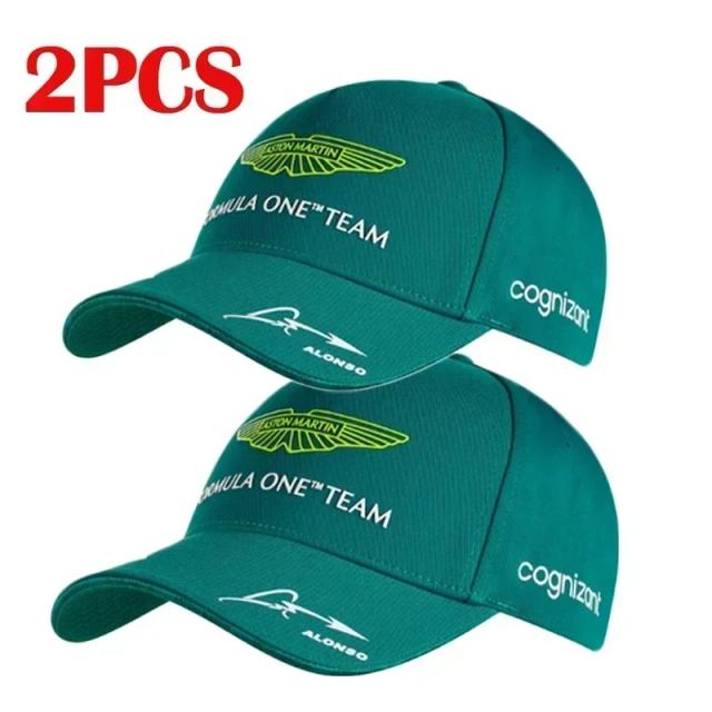 Conjunto de Bonés de Beisebol Masculinos e Femininos da Equipe Aston Martin F1