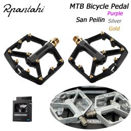 Rpanashi pedais planos de bicicleta mtb, ultraleve, alumínio, 9/16 ", rolamento selado, plataforma peilin, acessórios de ciclismo - Image 1