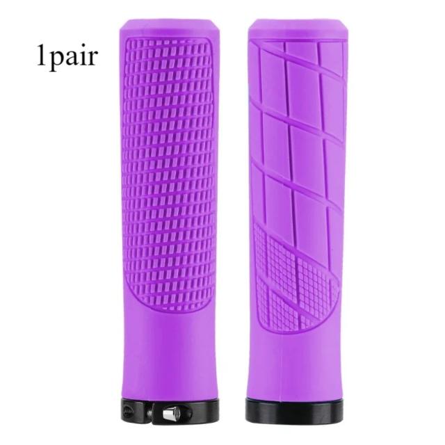 Punhos de Bicicleta para MTB e BMX - Acessórios Lock-On para Guidão, 1 Par de Bike Gauntlet