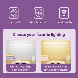 Luz de mesa lâmpada de leitura magnética usb dormitório led iluminação noturna tubo proteção para os olhos armário espelho estudante escritório mesa estudo - Image 5