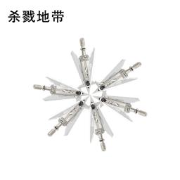 Seta lâminas fixas para a caça, acessórios tiro com arco, seta dicas, 2 lâminas, 3/6pcs - Image 1