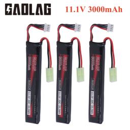 Bateria recarregável LiPO e carregador para Airsoft BB Air Pistol, peças elétricas de armas de brinquedos, 3s 5020120 baterias, 11.1V, 3000mAh, 30C - Image 1
