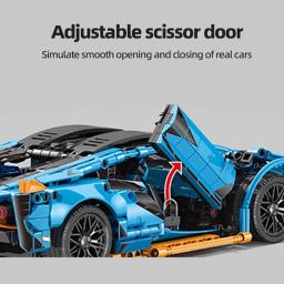 MOC-Blocos de Construção de Carros Esportivos Brinquedos Para Adultos, Kits 1:14, Conjunto De Carros De Corrida, Natal, Dia Das Bruxas, Páscoa - Image 4