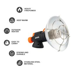 Widesea acampamento aquecedor portátil lareira de aço inoxidável para o inverno fogão ao ar livre caminhadas queimador gás aquecimento equipamentos sobrevivência - Image 2