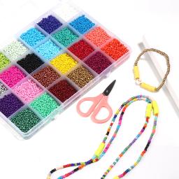 Multicolor Seed Beads Set para Fazer Jóias, Contas para Pulseiras, Bead Craft, Carta de Vidro, DIY Arte e Artesanato, 2mm - Image 4