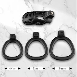Chastity Cage para Masculino e Feminino, Sex Toys, Sissy discreto, Anéis de pênis, Cock Cage Device, 3 tamanhos - Image 6
