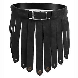 Saia de couro PU medieval Viking Knight para homens e mulheres, armadura gladiador, traje cosplay guerreiro, acessório para festa de Halloween, cinto borla - Image 5