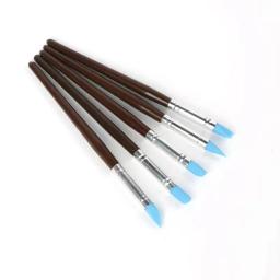 Silicone Clay Sculpting Tool, Ferramenta de Modelagem & Pottery Craft Uso para DIY Artesanato, Escova De Silicone, Escultura Cerâmica DIY, 5Pcs - Image 5