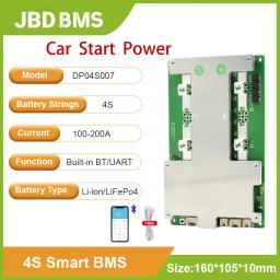 JBD-BMS Poder de partida esperto do carro, 12V, LiFePO4, Li-íon, UART, Bluetooth incorporado, bateria de lítio, 100A, 150A, 200A - Image 1