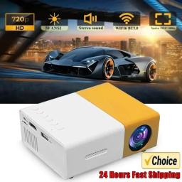 Mini projetor portátil com tela LED, YG300, computador com HDMI, USB, TF - Image 1