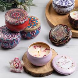 Velas perfumadas flores perfume lavanda rosa velas aromáticas frascos cera de soja fragrância vela casamento presente aniversário decoração para casa - Image 2