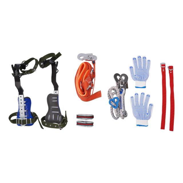 Kit Portátil de Ferramentas de Escalada em Árvore com Arnês Ajustável e Trela